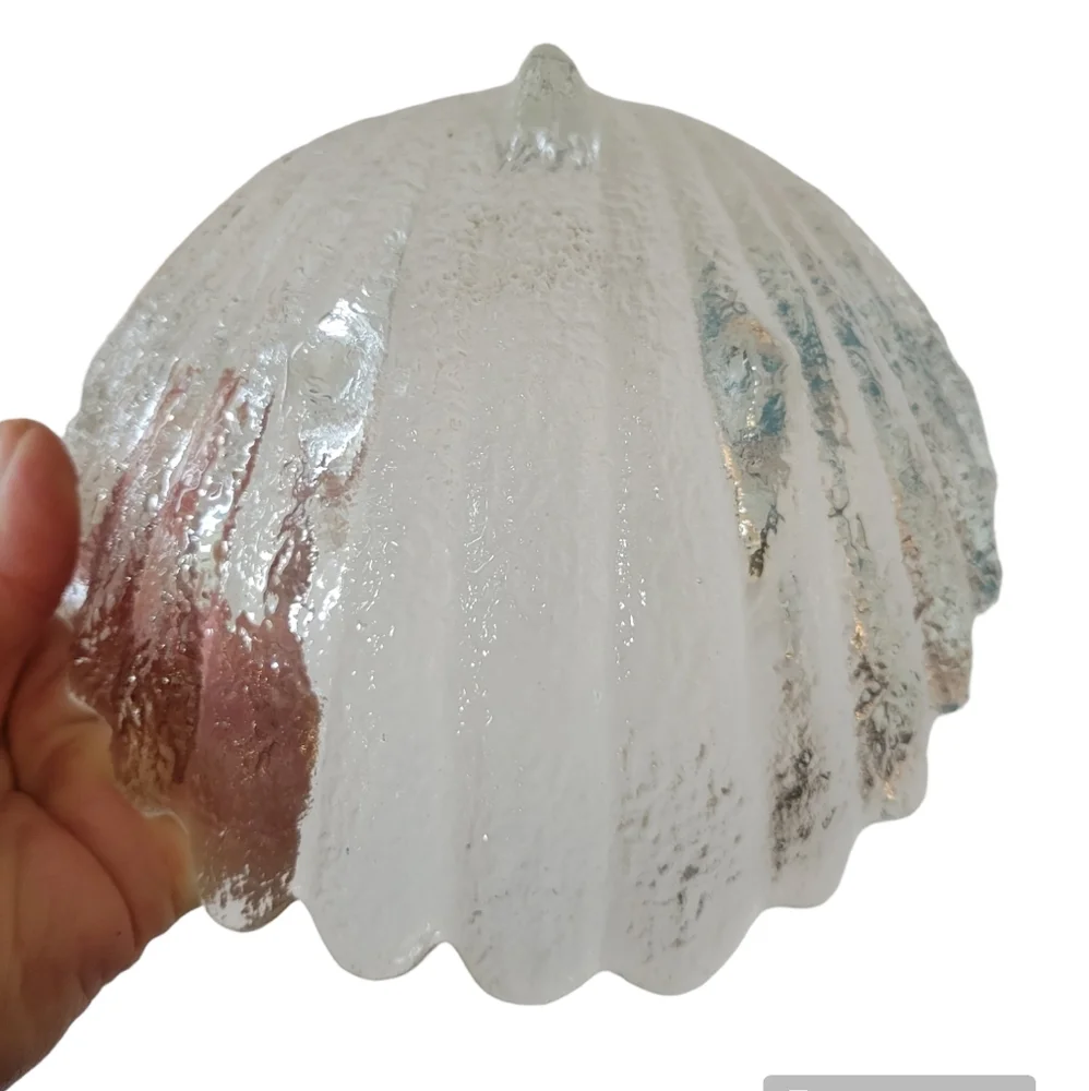 Vintage Footed Clam Shell Dish